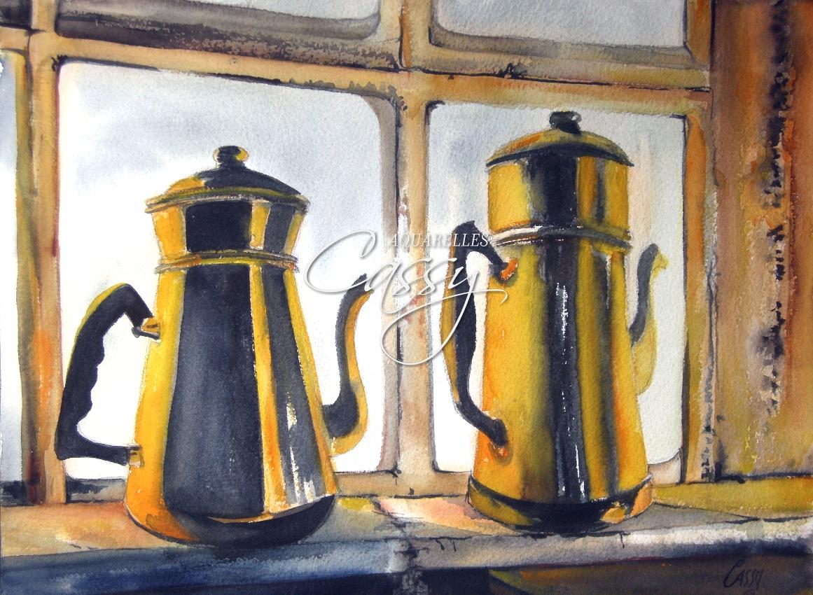 Les Cafetieres 2017 - 31 cm X 41 cm